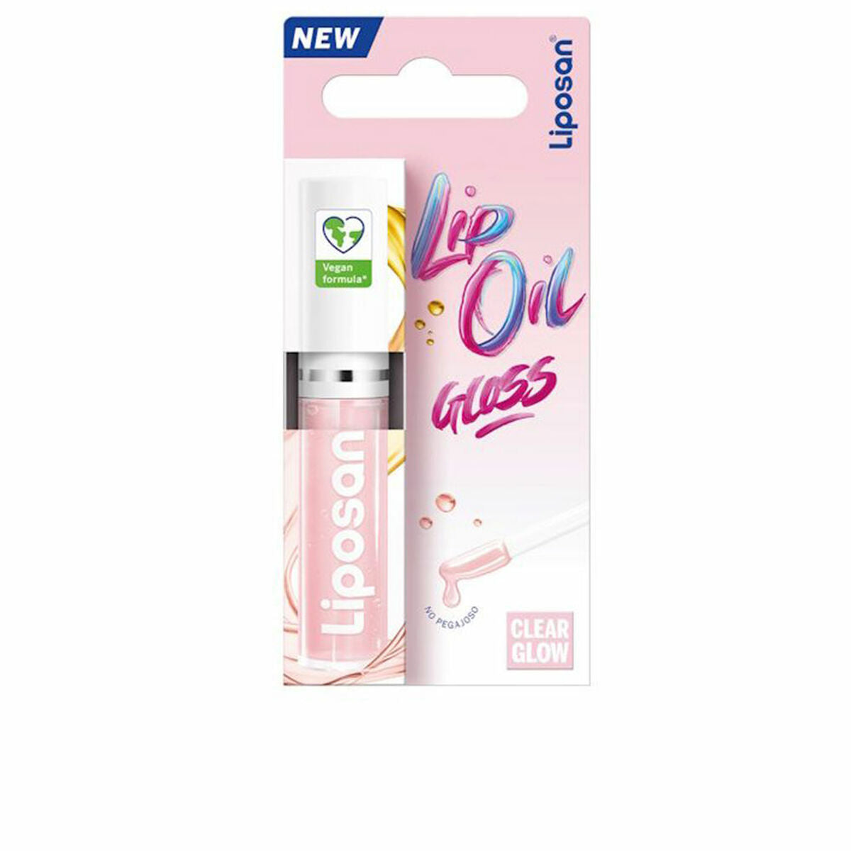 Farvet læbepomade Liposan Lip Oil Gloss Clear Glow 5,5 ml hudplejeemballage 5,5 ml