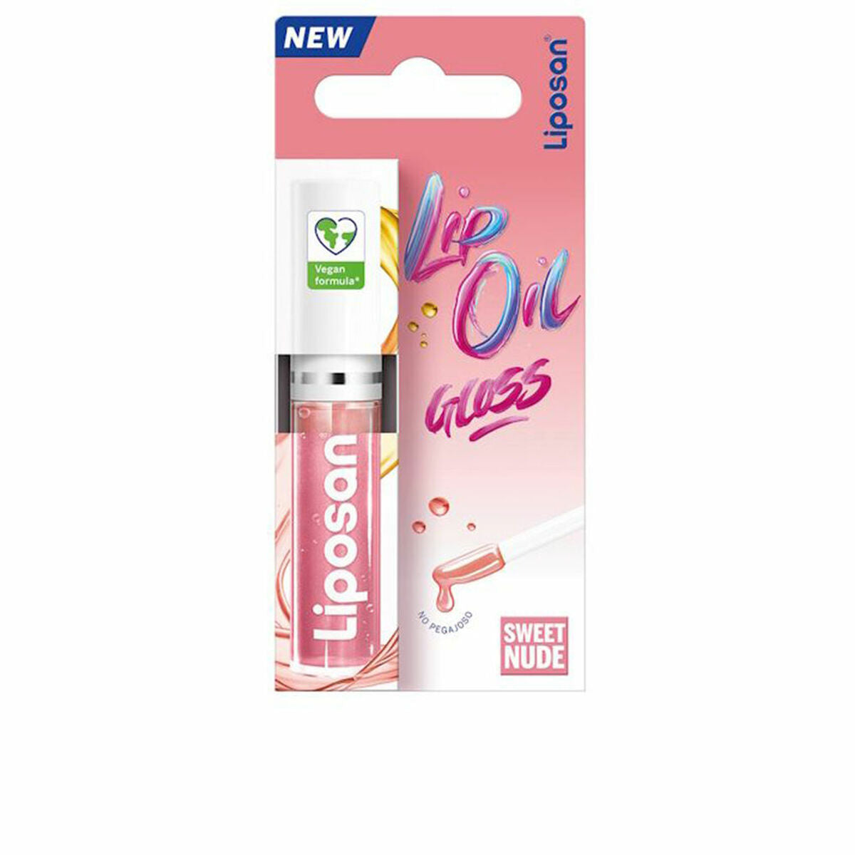 Farvet læbepomade Liposan Lip Oil Gloss Sweet Nude 5,5 ml hudplejeemballage 5,5 ml