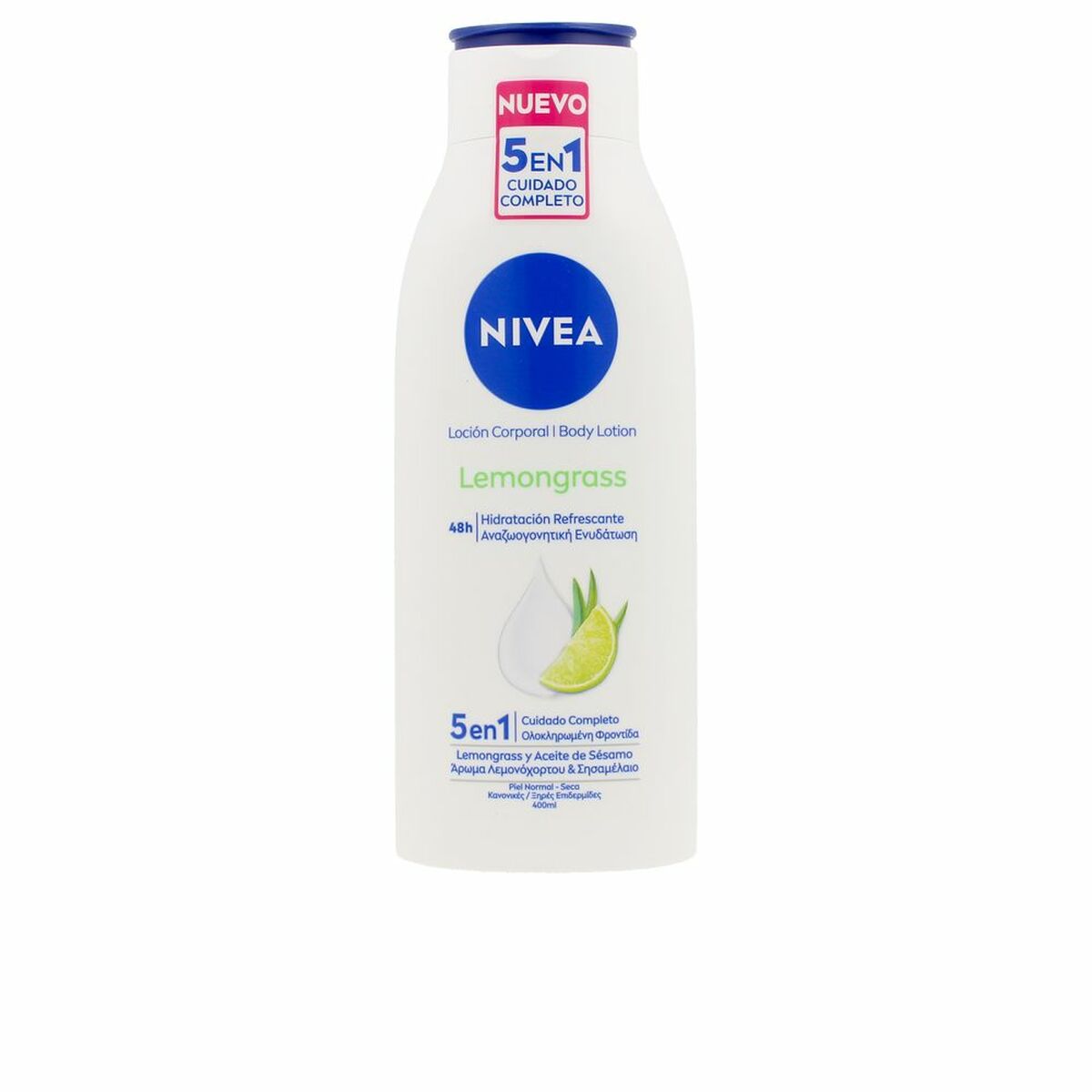 Body Lotion Nivea Lemongrass 400 ml hudplejeemballage