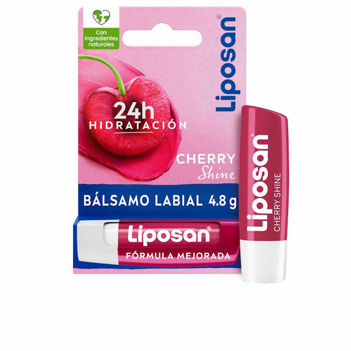 Læbepomade Liposan CHERRY SHINE 4,8 g 4,8 g til kvinder hudpleje emballage