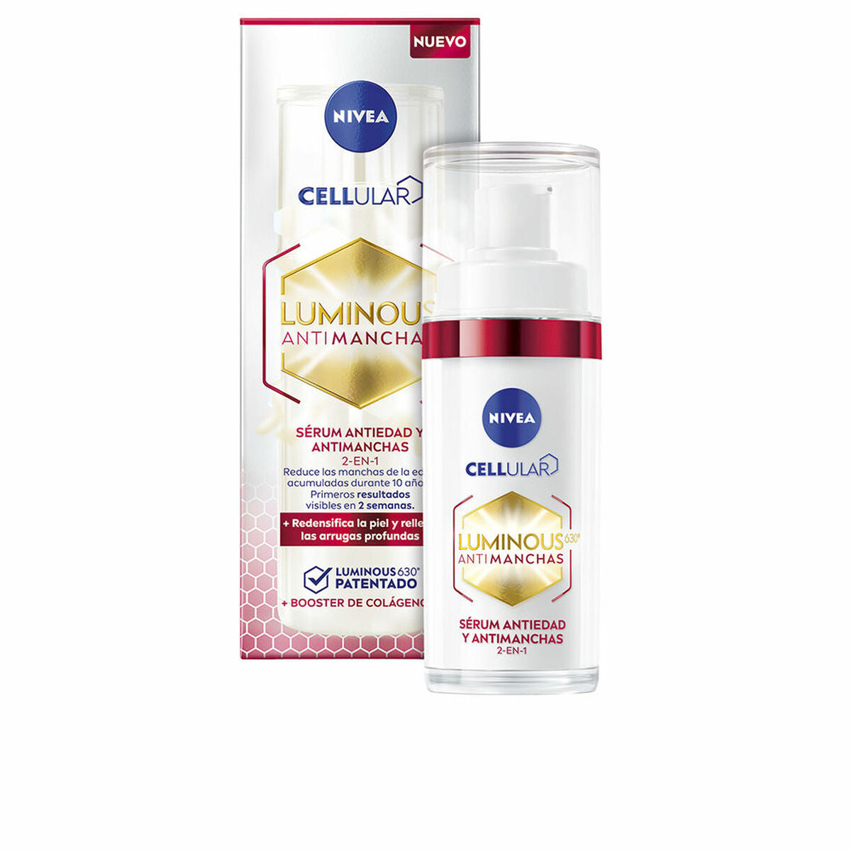 Ansigtsserum Nivea 630º 2i1 30 ml Anti-Brown Plet Care for Women serumflaske