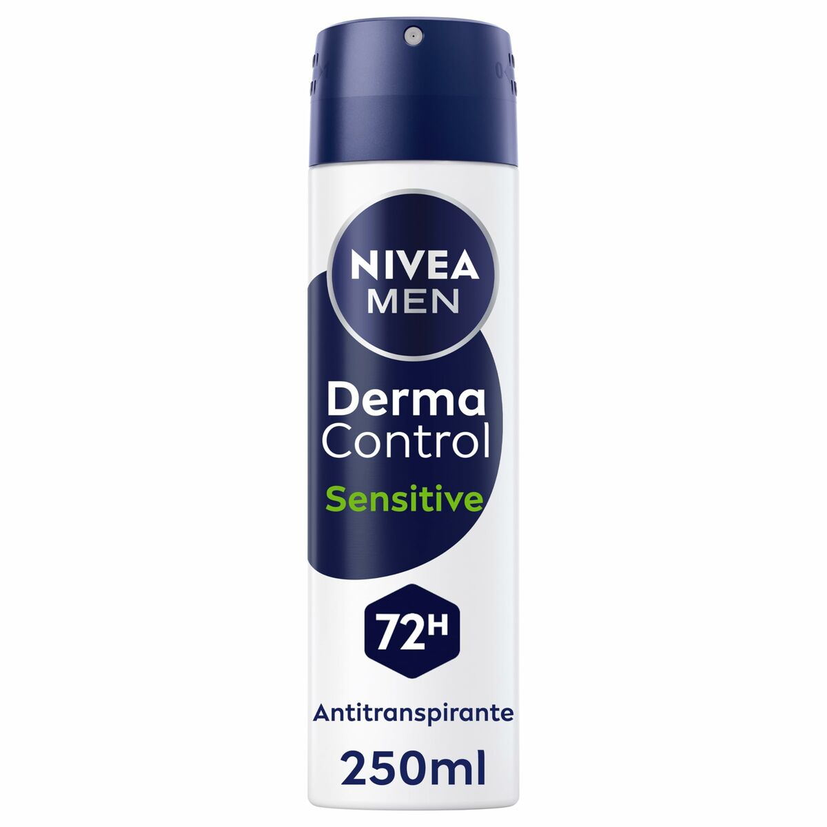 Spray Deodorant Nivea DERMA CONTROL SENSITIVE 250 ml til mænd produktemballage