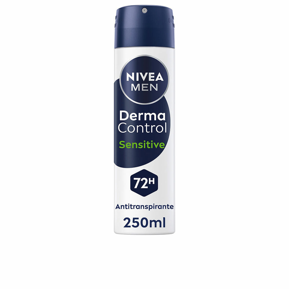 Spray Deodorant Nivea DERMA CONTROL SENSITIVE 250 ml til mænd produktemballage