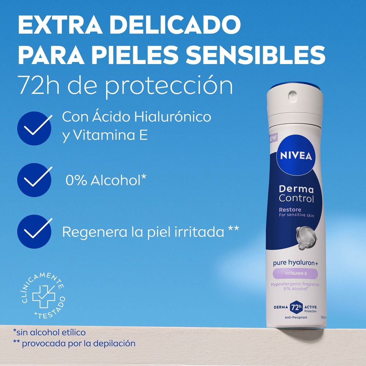 Spray Deodorant Nivea DERMA PROTECT 250 ml til Dame produktemballage