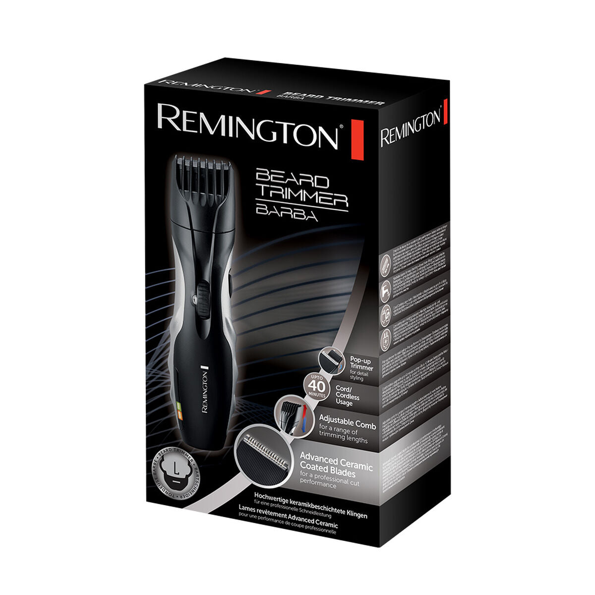 Hårklippere Remington produktemballage