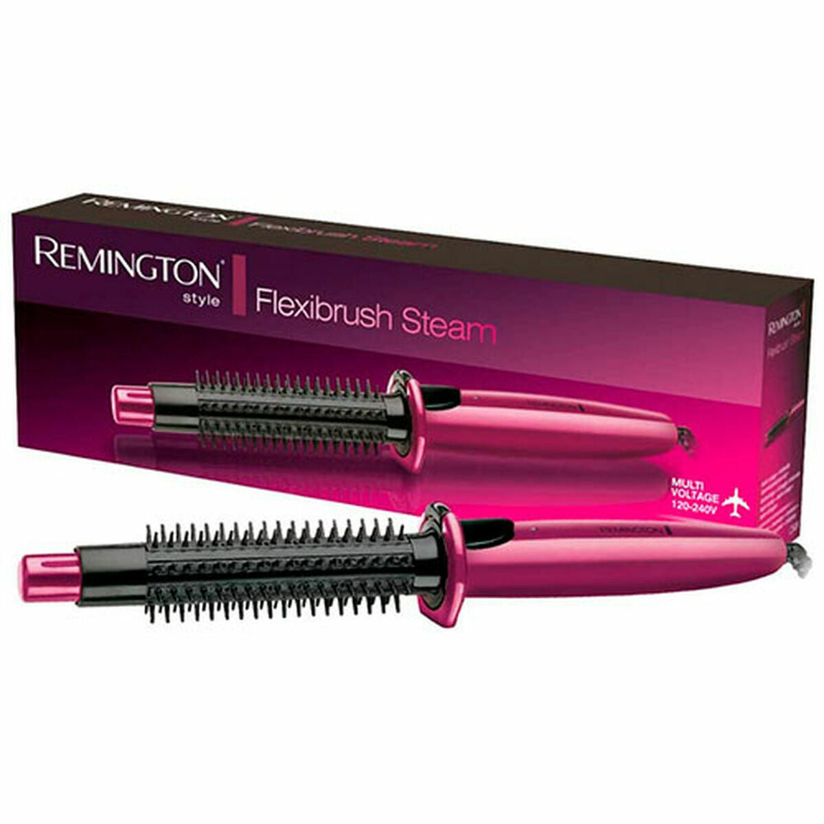 Keramisk glattebørste Remington Flexibrush Steam produktemballage