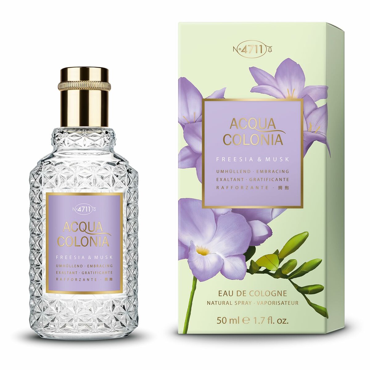 Eau de Cologne 4711 ACQUA COLONIA FREESIA & MUSK Freesia & Musk EDC 50 ml flaske