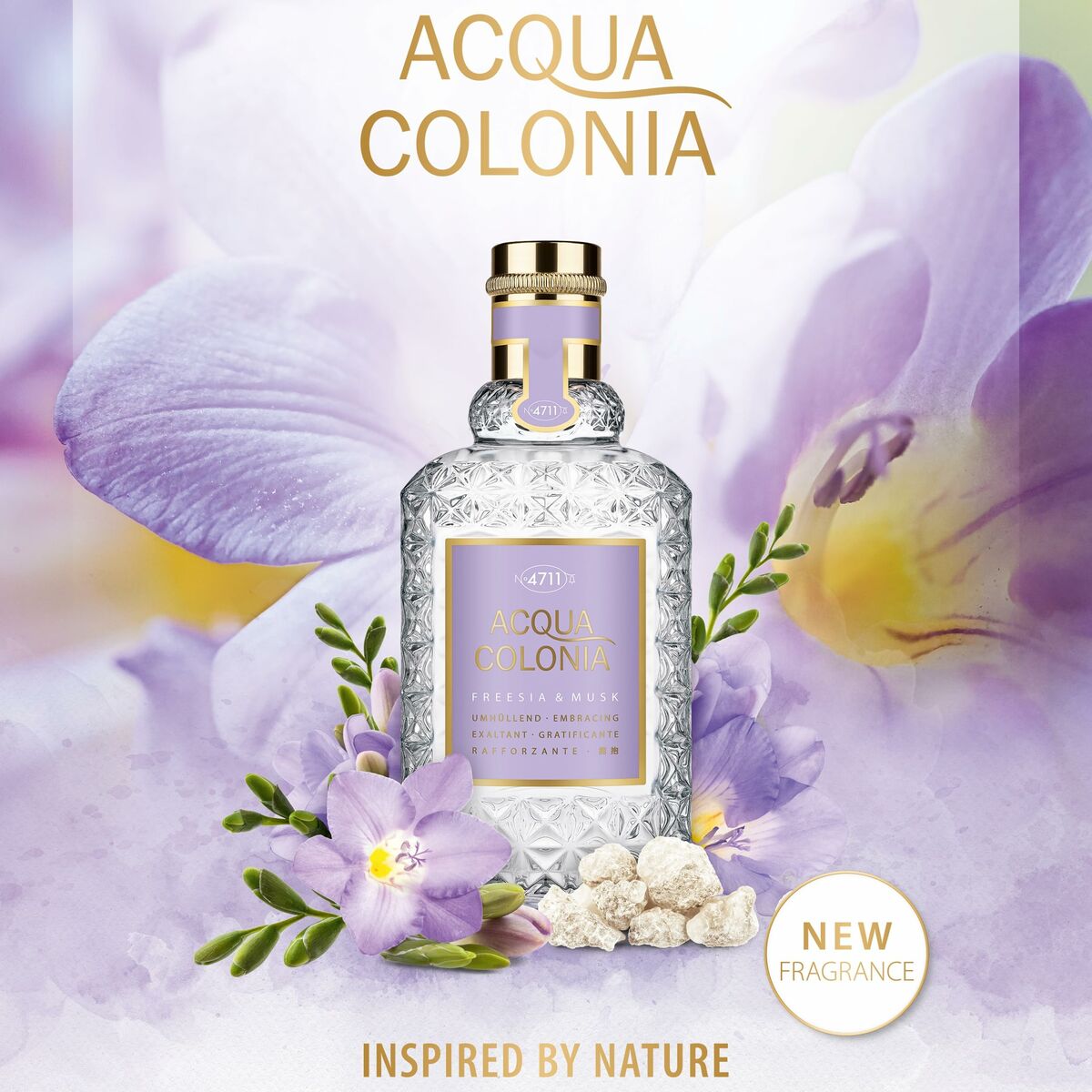 Eau de Cologne 4711 ACQUA COLONIA FREESIA & MUSK Freesia & Musk EDC 50 ml flaske