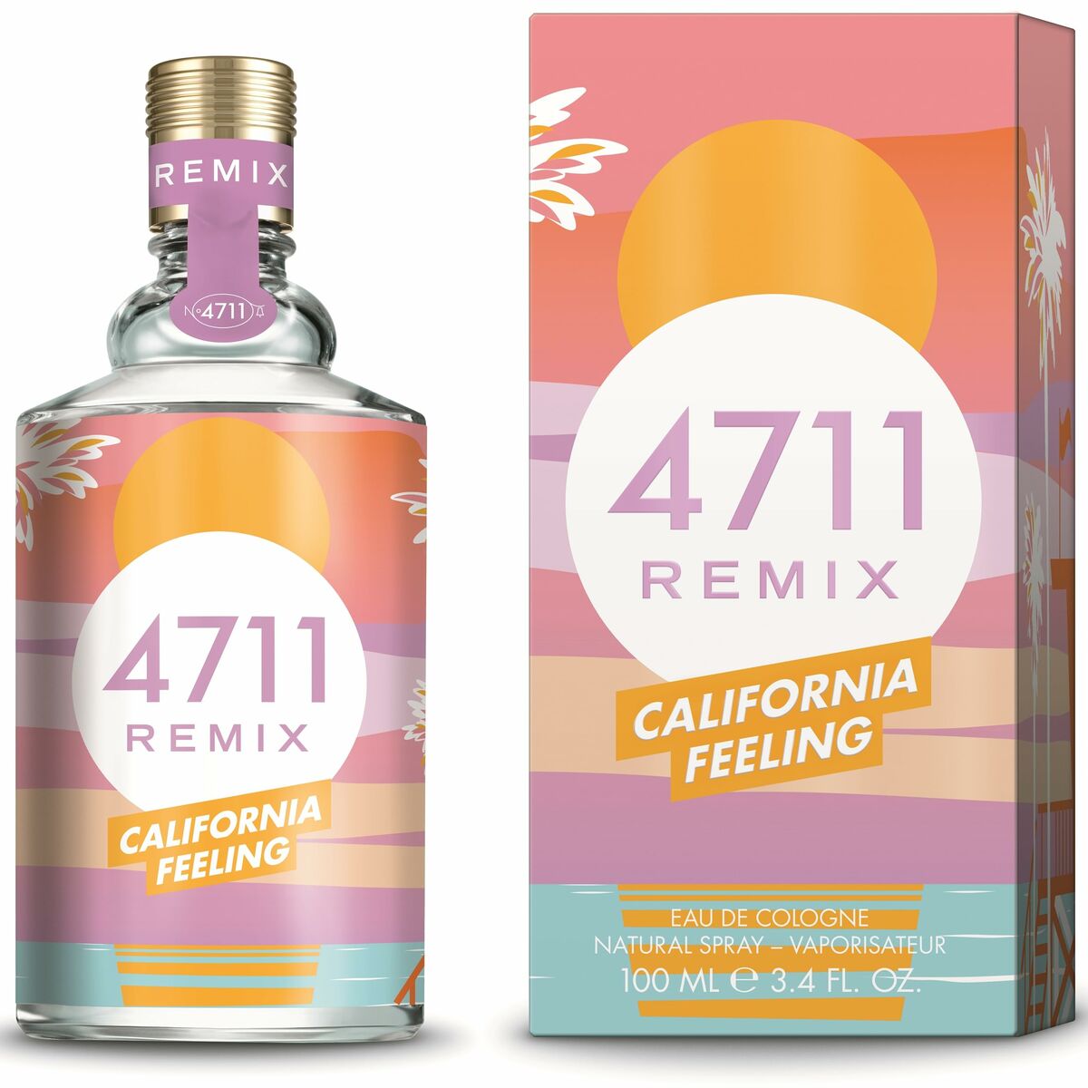 Eau de Cologne 4711 REMIX CALIFORNIA FEELING 4711 Remix CaliforniaFeeling EDC 100 ml flaske