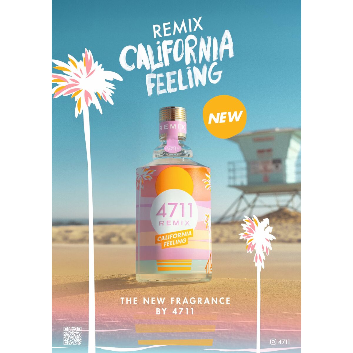 Eau de Cologne 4711 REMIX CALIFORNIA FEELING 4711 Remix CaliforniaFeeling EDC 100 ml flaske