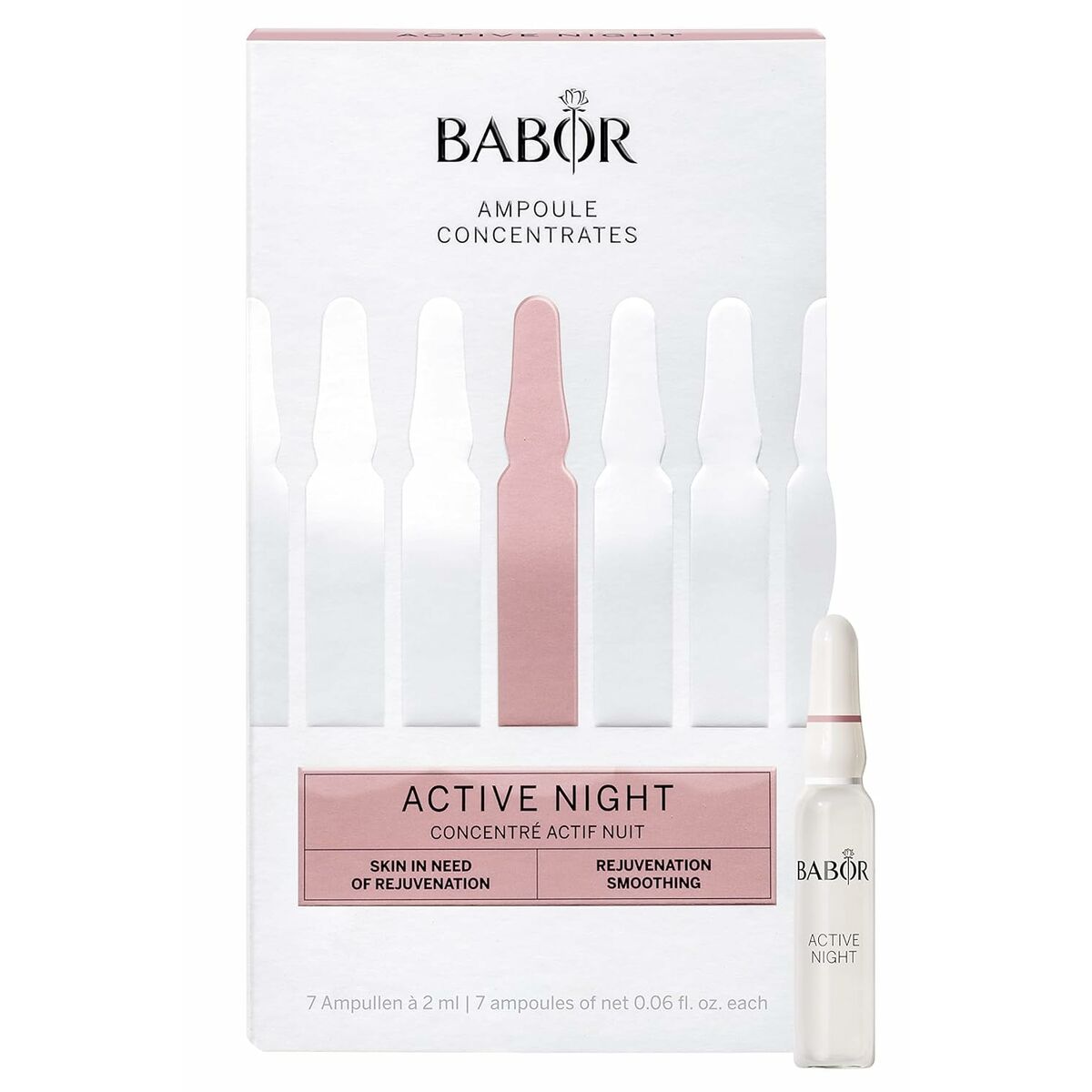 Anti-Rynke Serum Babor Active Night Ampuller til kvinder serumflaske