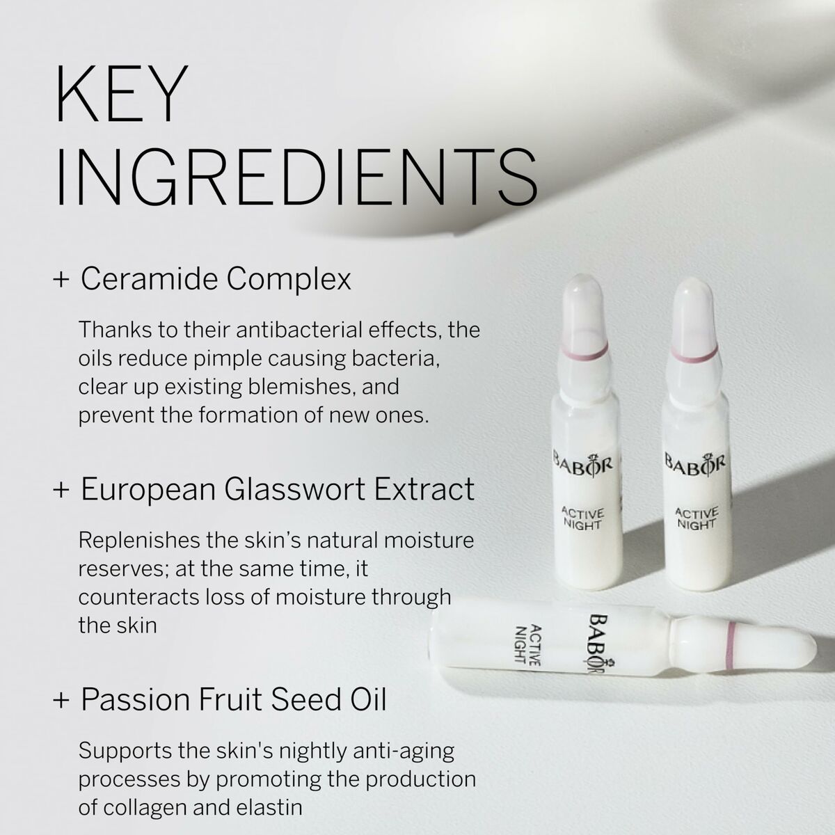 Anti-Rynke Serum Babor Active Night Ampuller til kvinder serumflaske