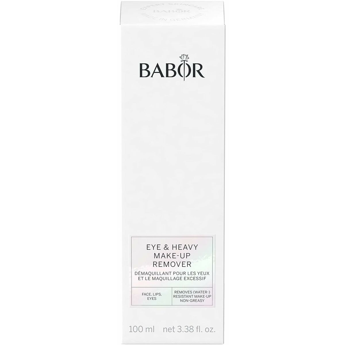 Facial Make Up Remover Babor Eye & Heavy Make Up Remover 100 ml produktemballage