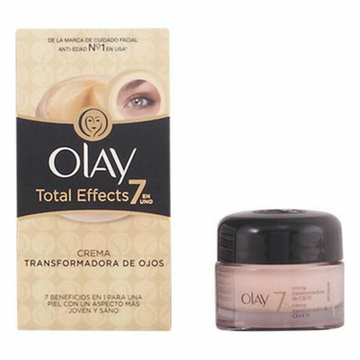 Anti-ageing creme til øjenområdet Olay Total Effects 15 ml til kvinder hudpleje emballage