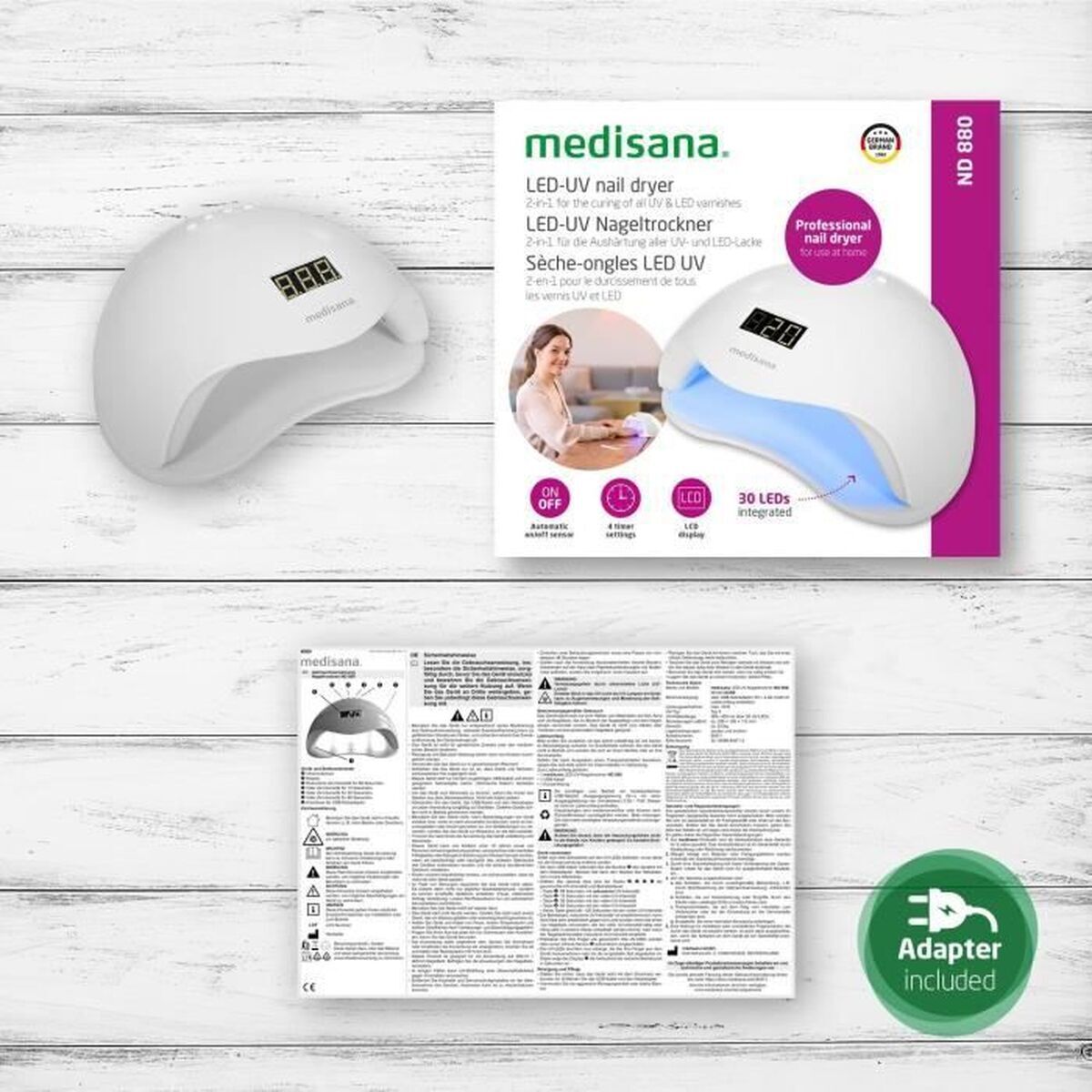 Hårtørrer Medisana MED85471 produktemballage
