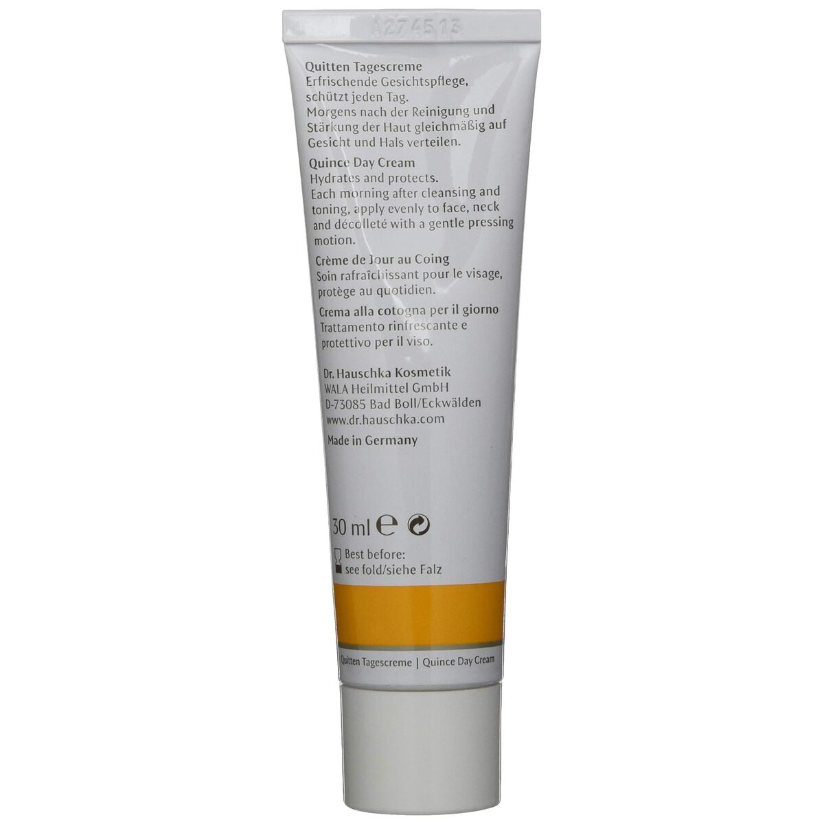 Dagcreme Dr. Hauschka Quince Day Cream 30 ml til kvinder hudpleje emballage