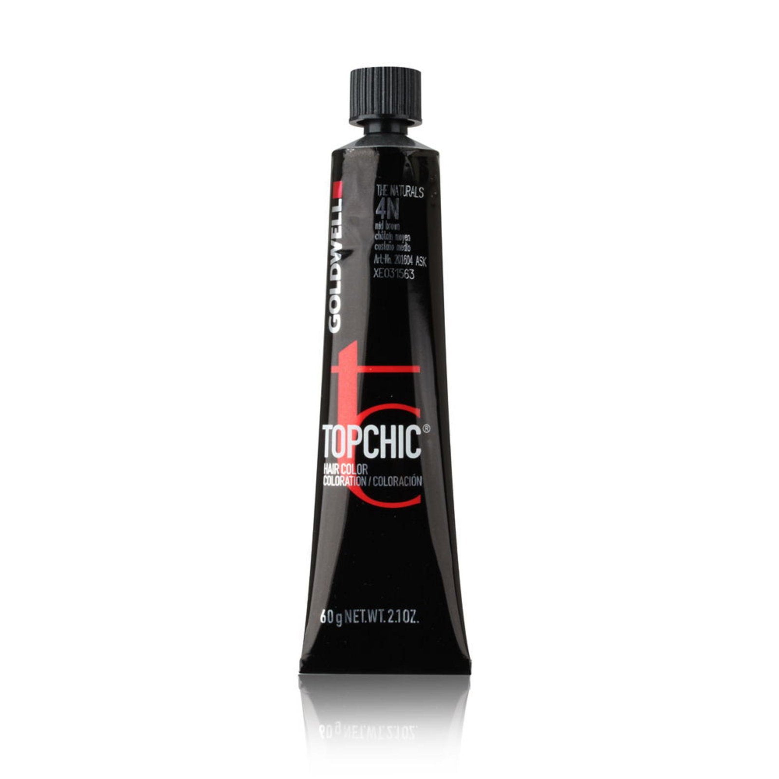 Goldwell, TopChic, Permanent Hair Dye, 4N Middle Brown, 60 ml