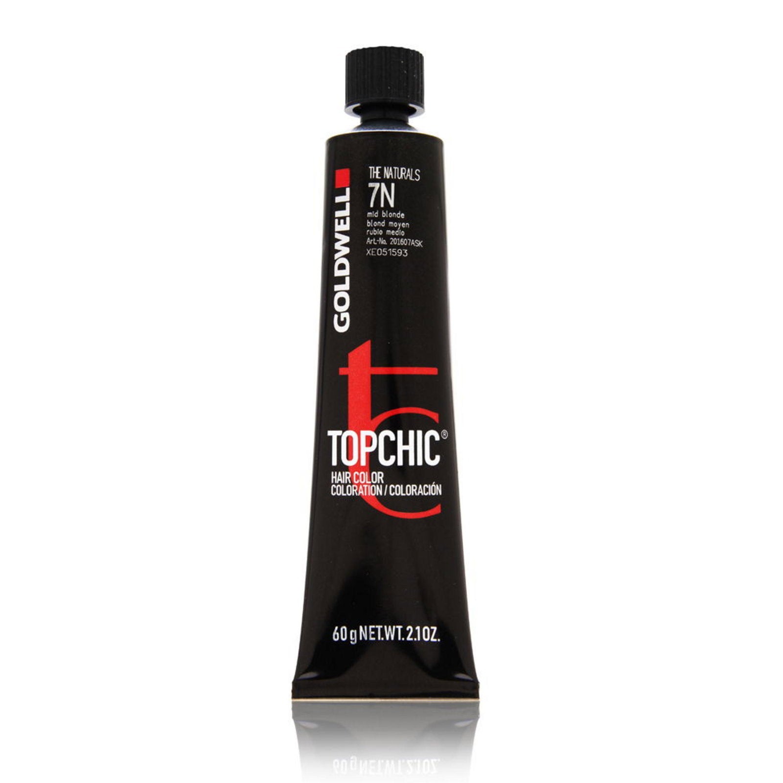 Goldwell, TopChic, Permanent Hair Dye, 7N Medium Blonde, 60 ml