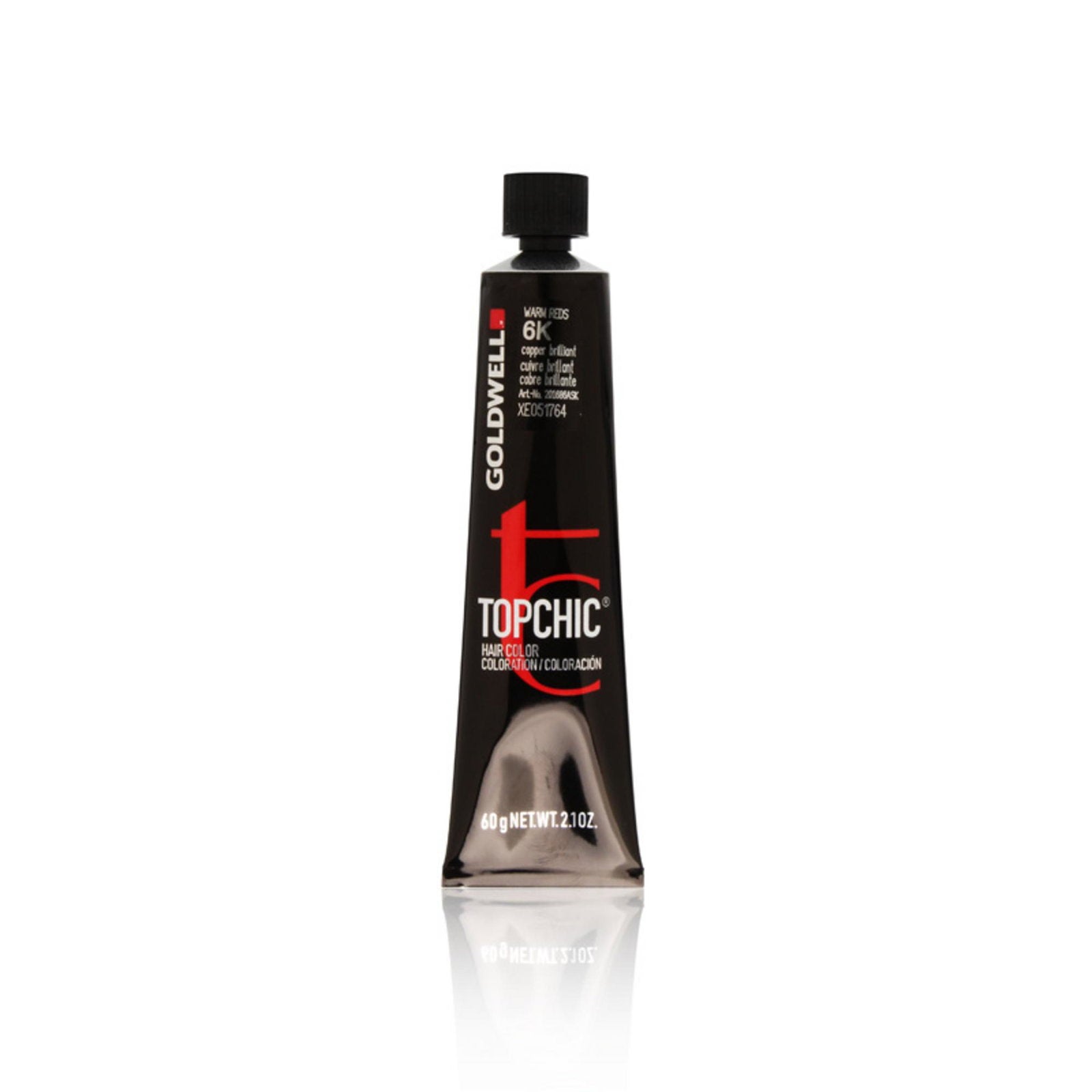 Goldwell, TopChic, Permanent Hair Dye, 6K Copper Brilliant, 60 ml