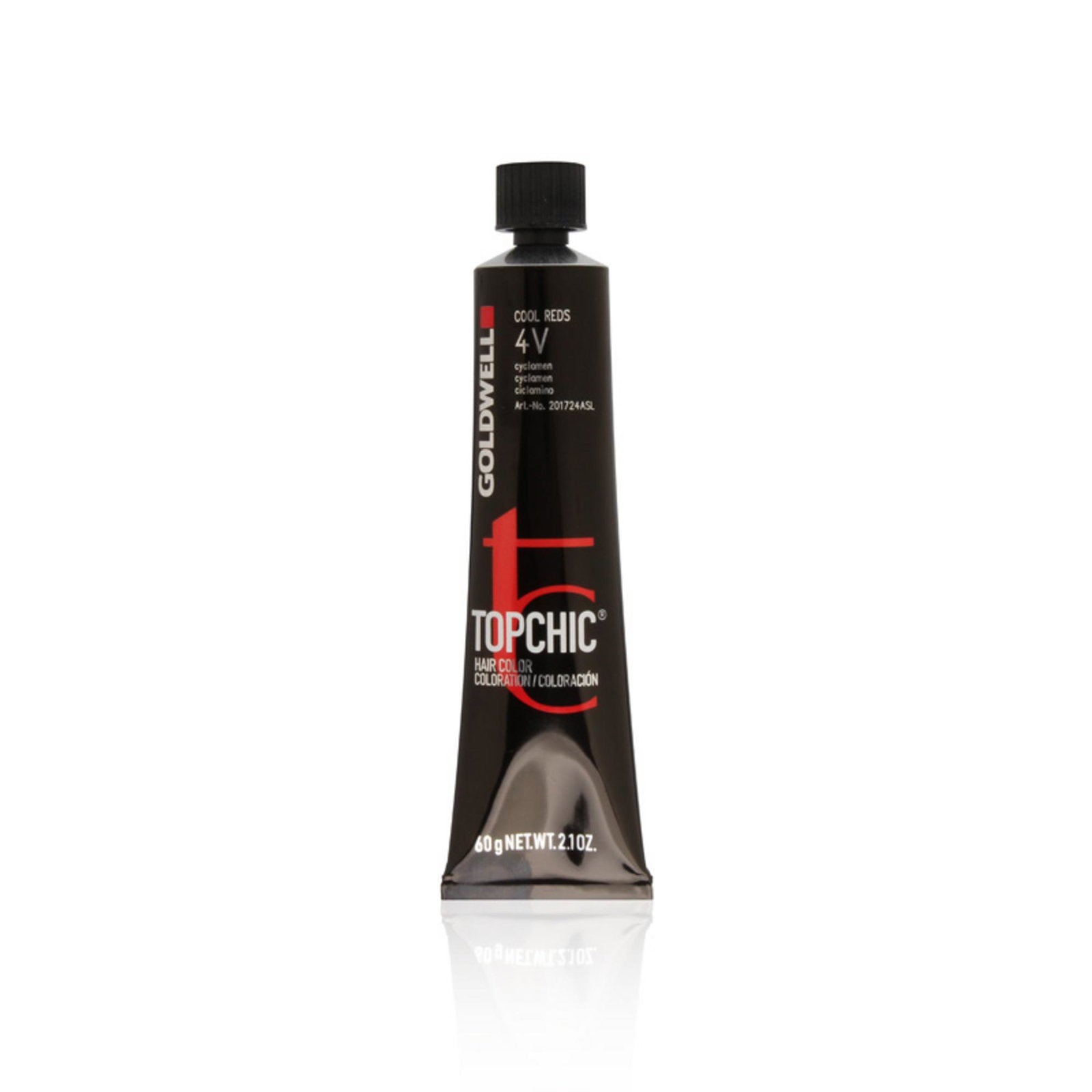 Goldwell, TopChic, Permanent Hair Dye, 4V Medium Brown Violet, 60 ml