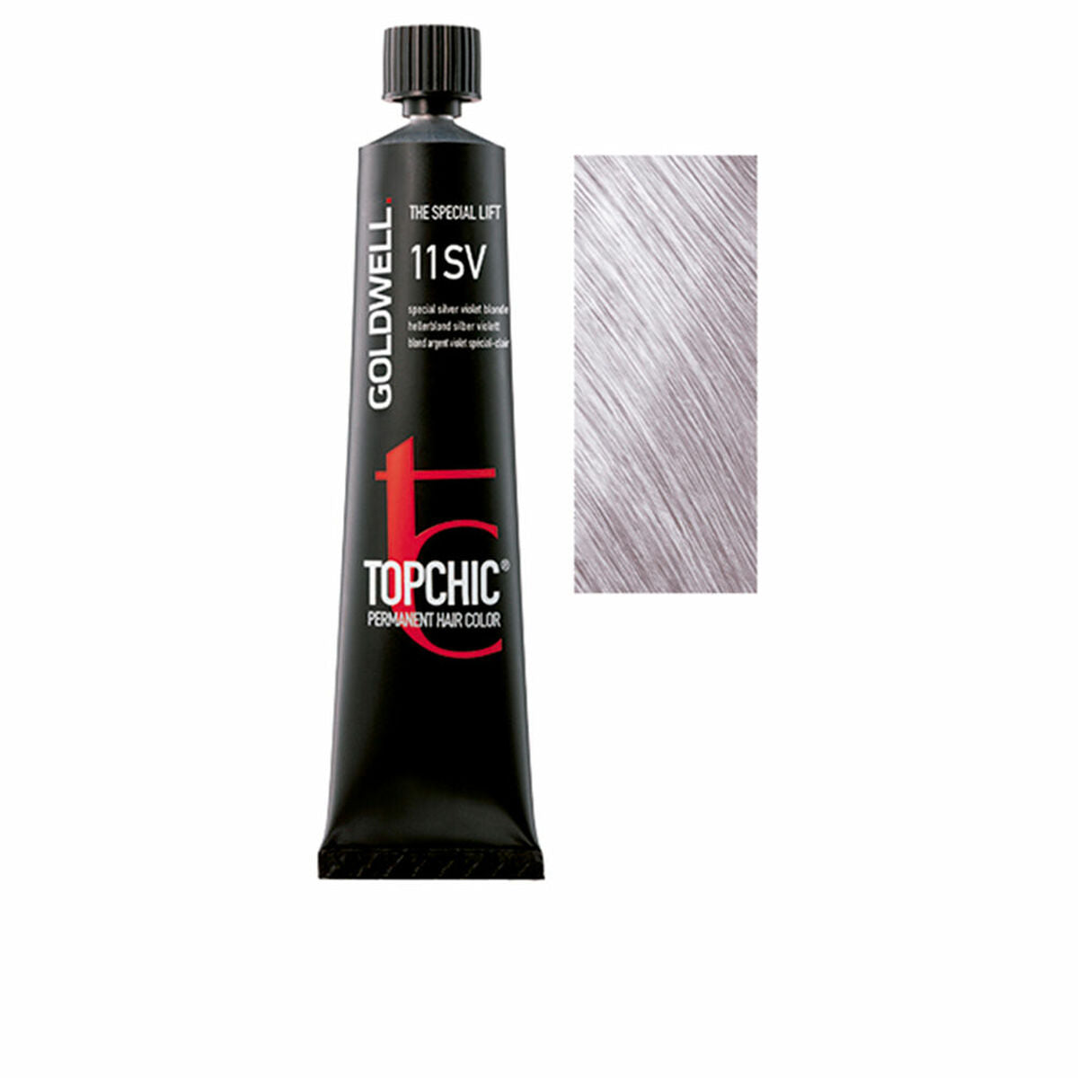 Permanent Dye Goldwell TOPCHIC Platinum Blonde Nº 11SV 60 ml til kvinder produktemballage
