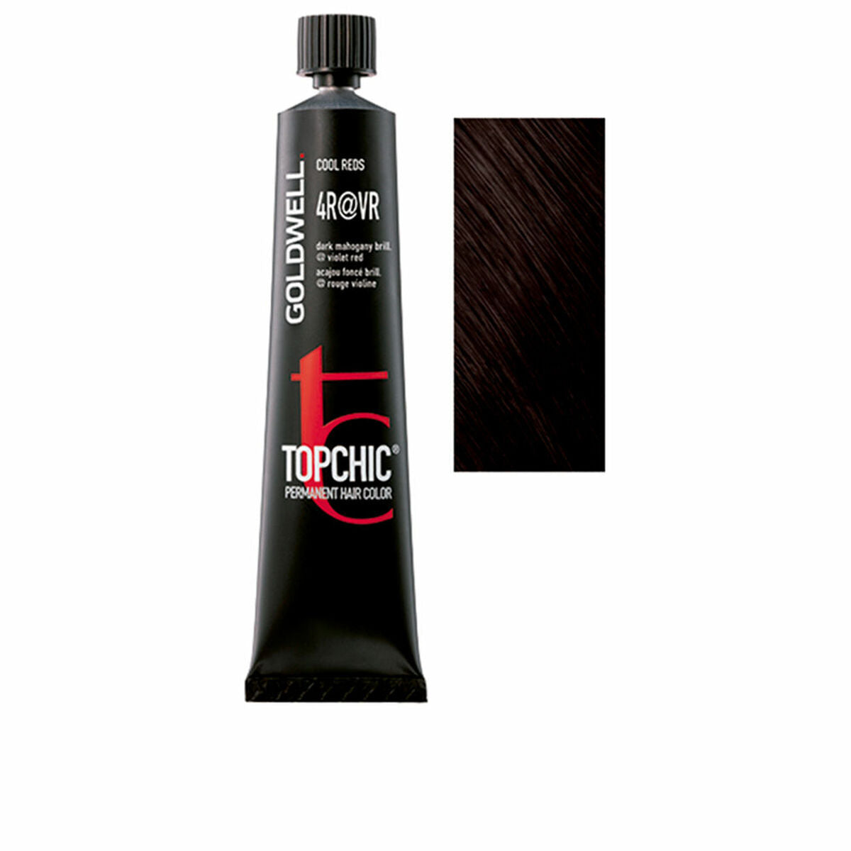 Permanent Dye Goldwell TOPCHIC Nº 4R@VR 60 ml til kvinder produktemballage