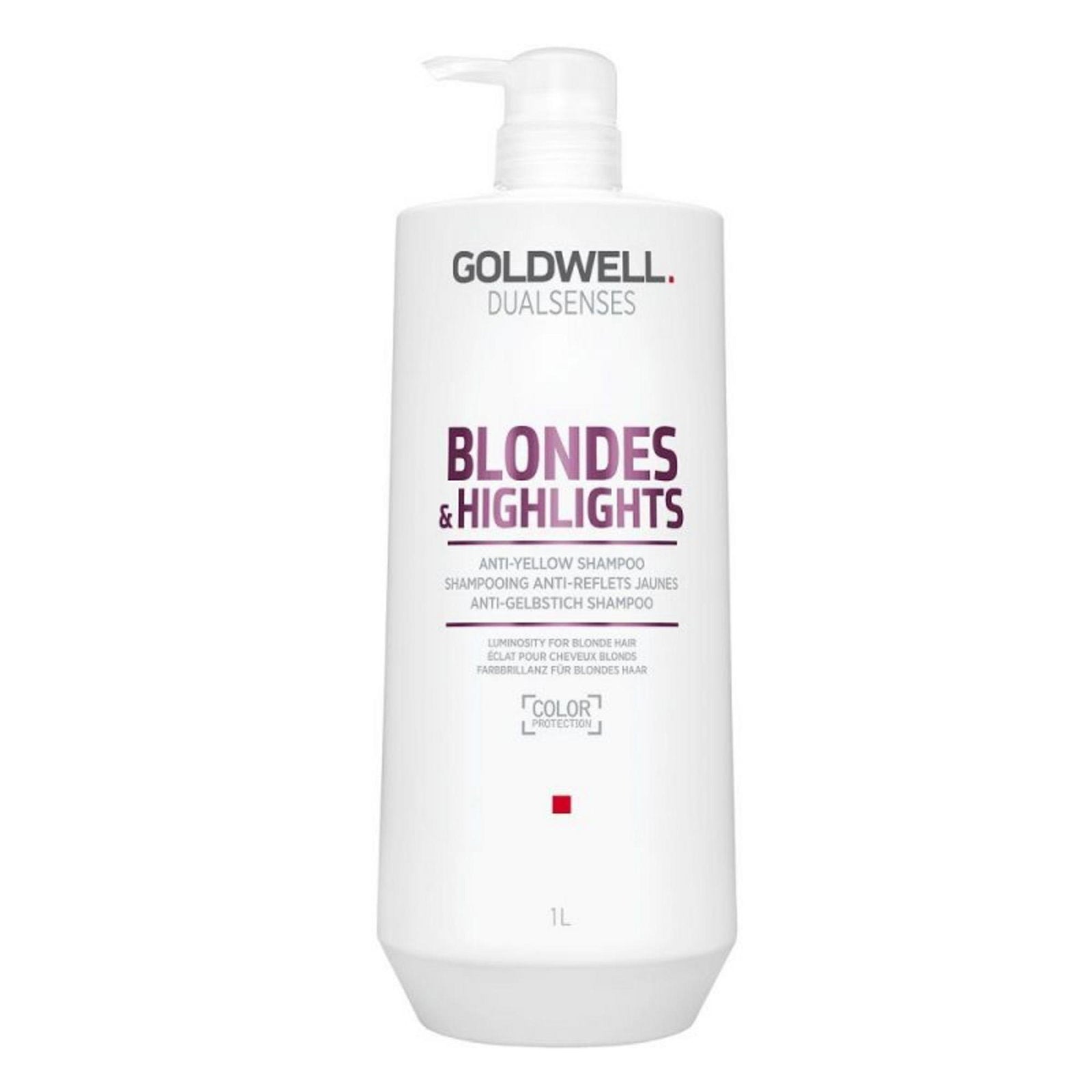 Goldwell, Dualsenses Blondes & Highlights, Post Colour Shampoo, Anti-Yellow, 1000 ml