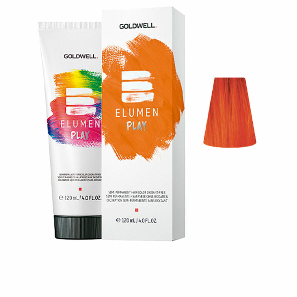 Semi-permanent farvetone Goldwell ELUMEN PLAY Orange 120 ml til kvinder produktemballage
