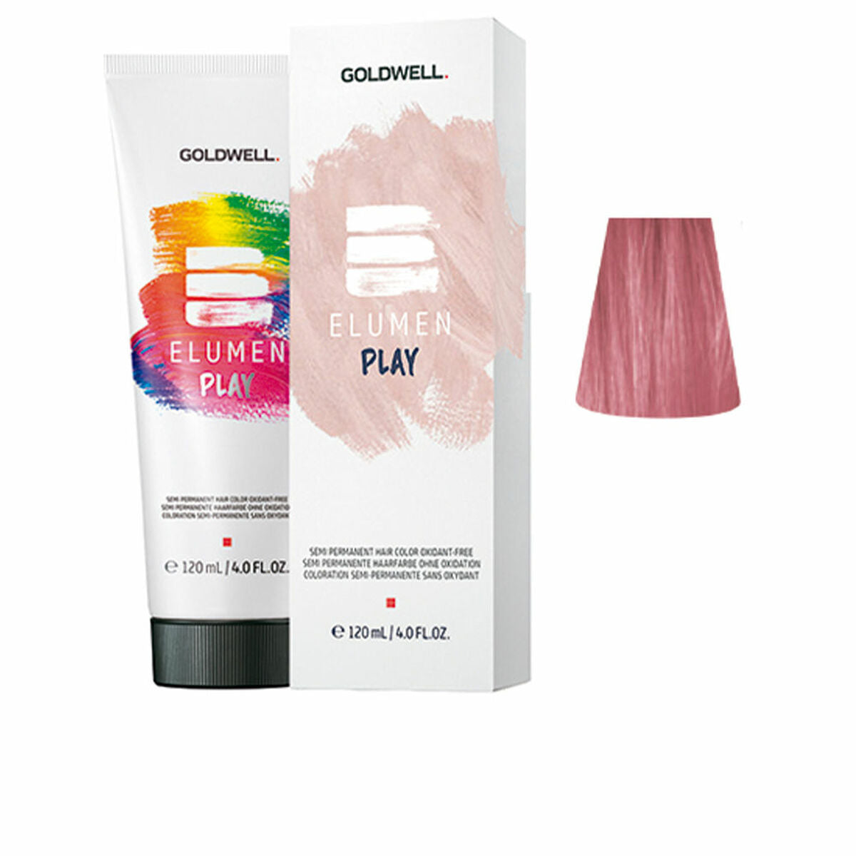Semi-permanent farvetone Goldwell ELUMEN PLAY Rose 120 ml til kvinder produktemballage