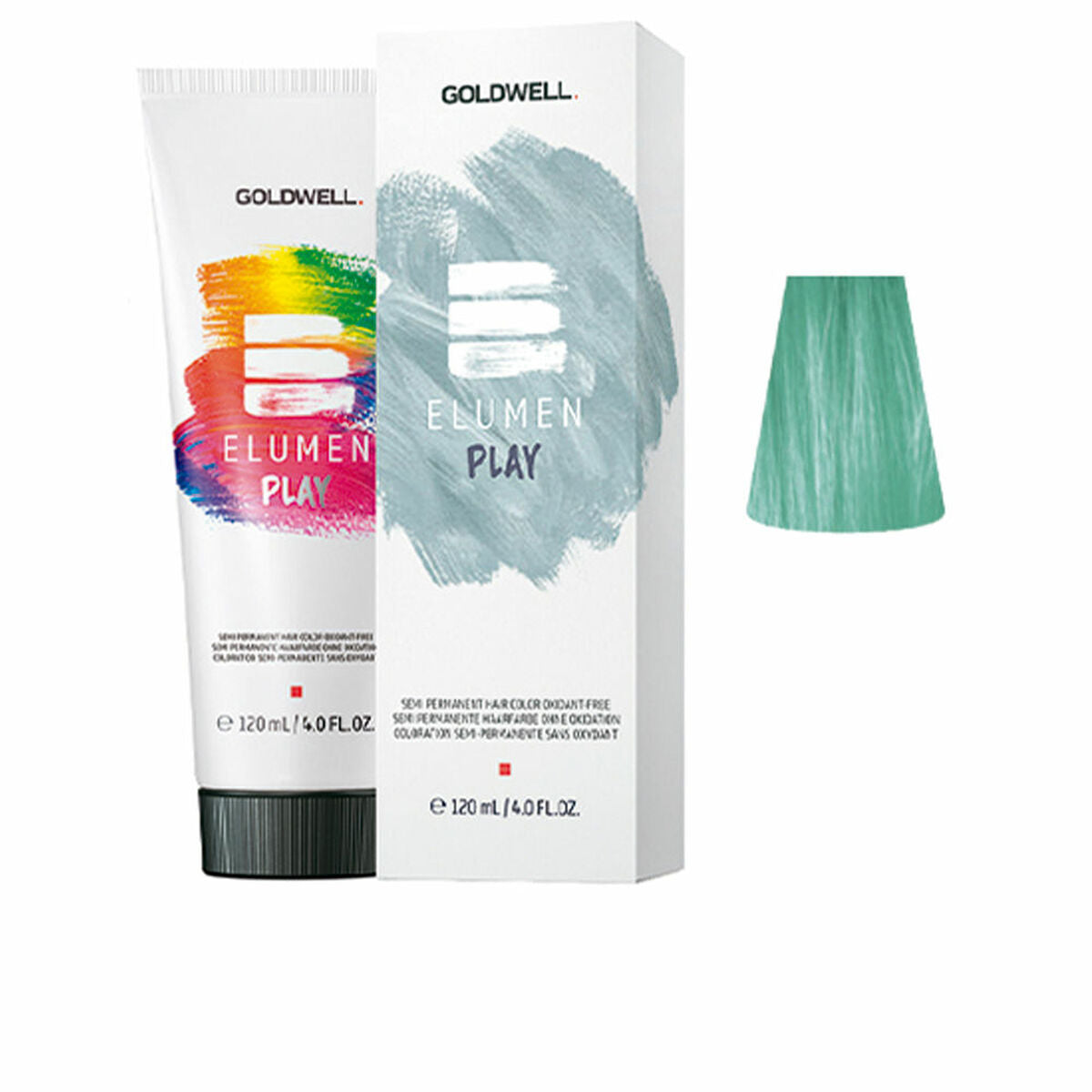 Semi-permanent farvetone Goldwell ELUMEN PLAY Mint 120 ml til kvinder produktemballage