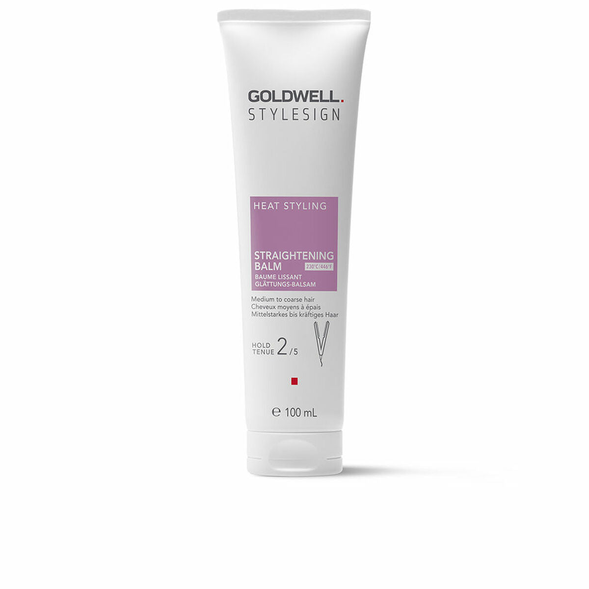 Udjævnende balsam Goldwell STYLESIGN HEAT STYLING 100 ml produktemballage