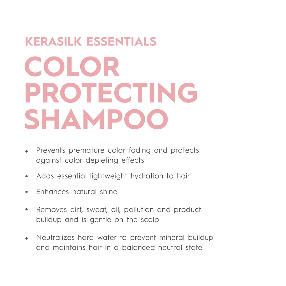 Shampoo Kerasilk ESSENTIALS til kvinder shampooflaske