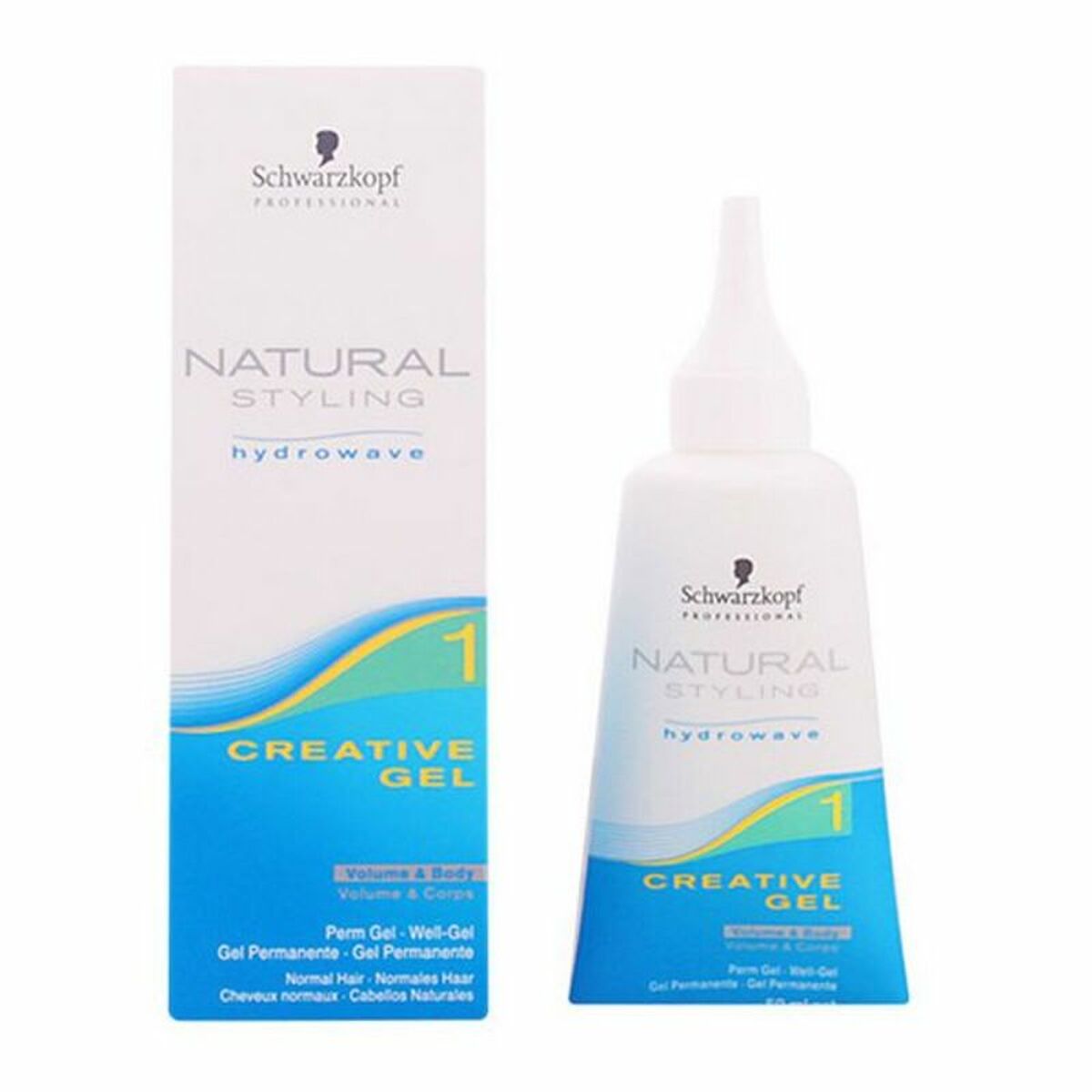 Shaping Gel Schwarzkopf Natural Styling Hydrowave 50 ml hudplejeemballage