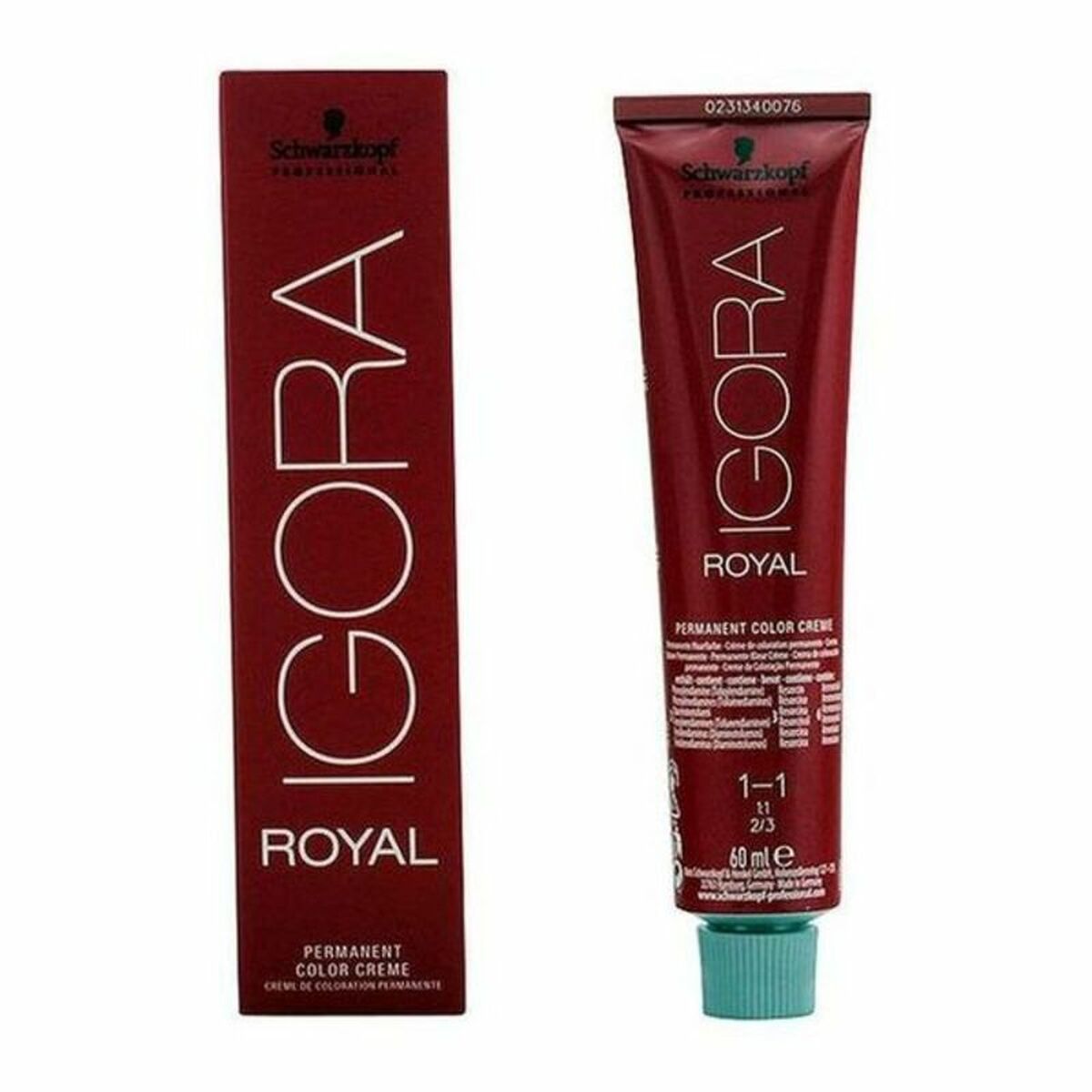 Farve uden ammoniak Schwarzkopf 1005 Nº 1-1 60 ml til Dame produktemballage