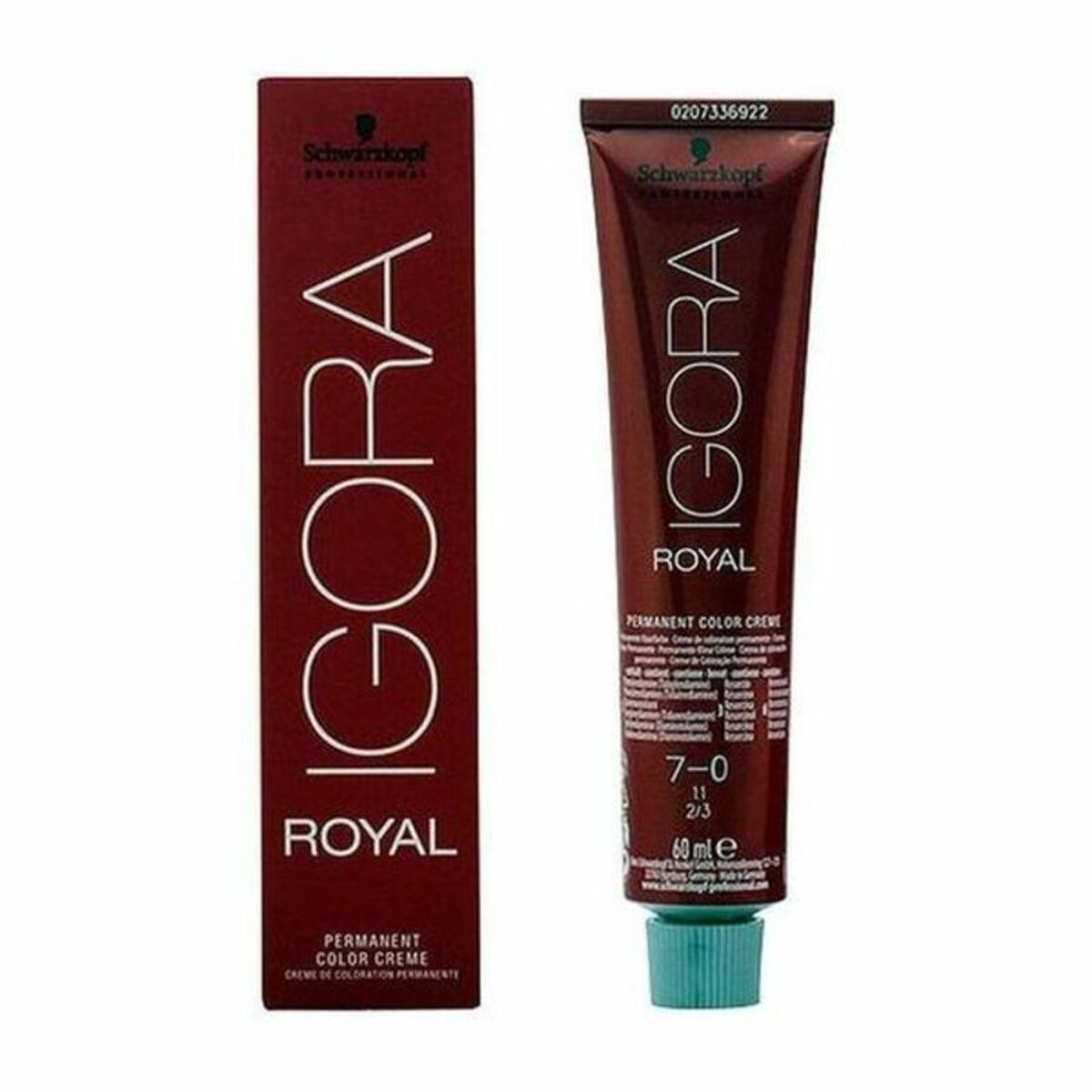 Permanent Dye Schwarzkopf Nº 7-0 60 ml produktemballage