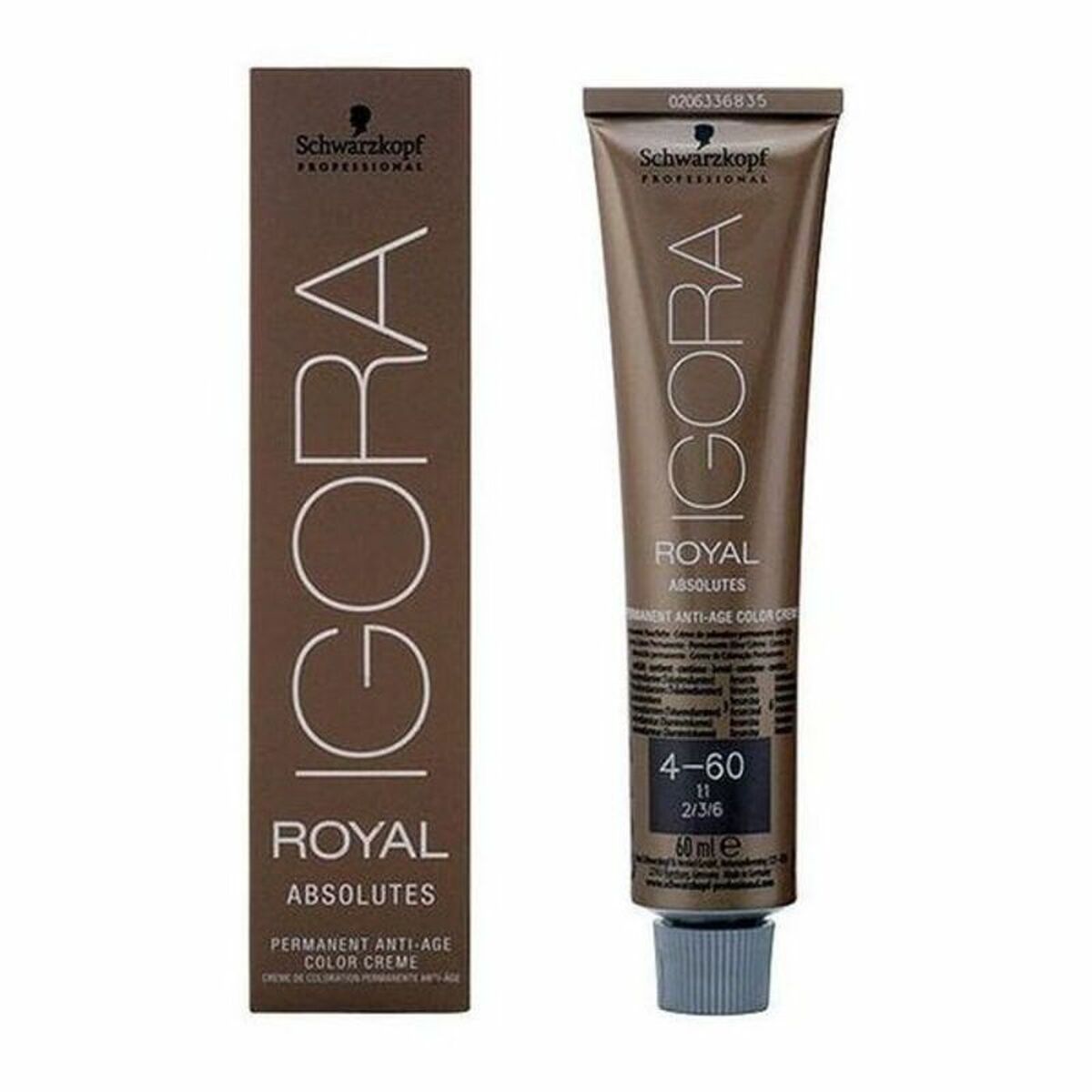 Permanent Anti-Ageing Dye Schwarzkopf 4.04579E+12 Nº 4-60 60 ml produktemballage
