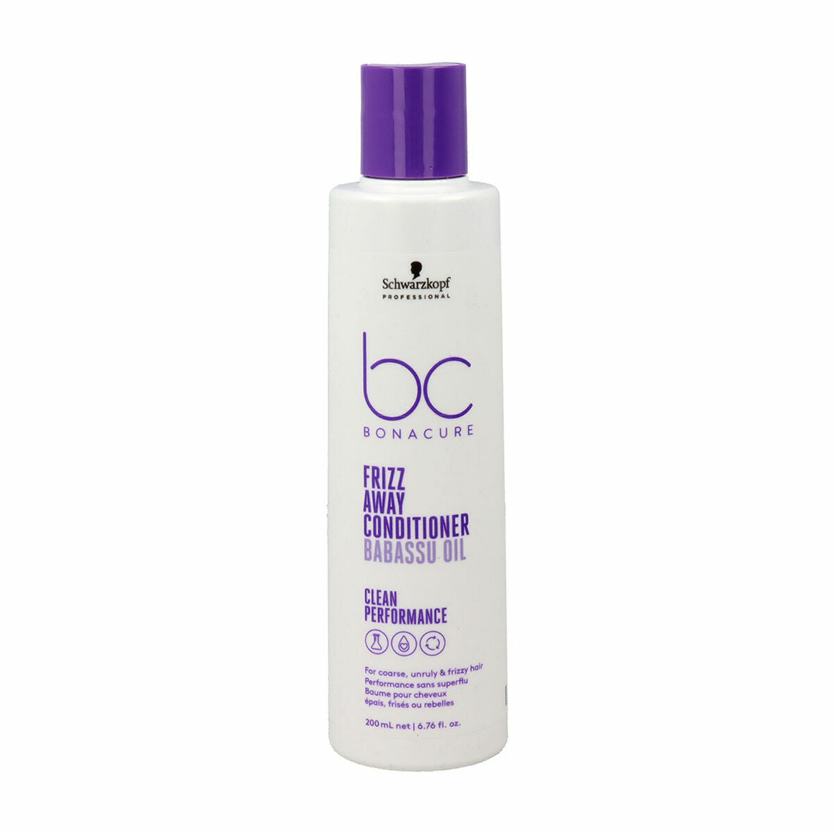 Detangling Conditioner Schwarzkopf Bc Frizz Away 200 ml balsamflaske