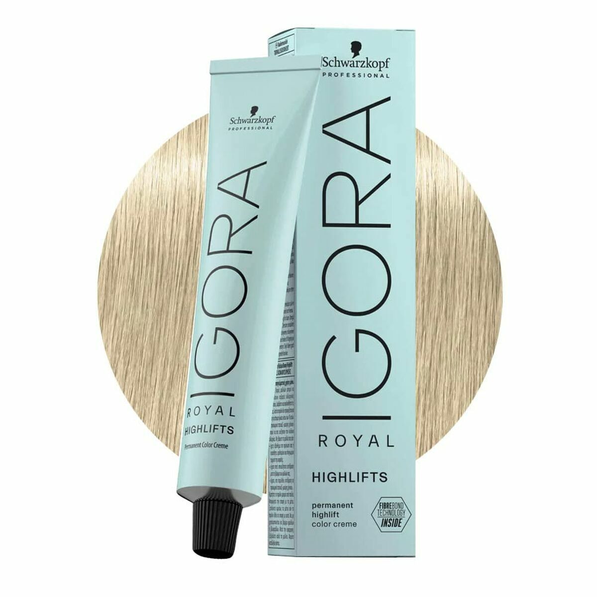 Permanent Color Creme Schwarzkopf Igora Royal Highlifts Nº 10-1 (60 ml) til kvinder hudplejeemballage