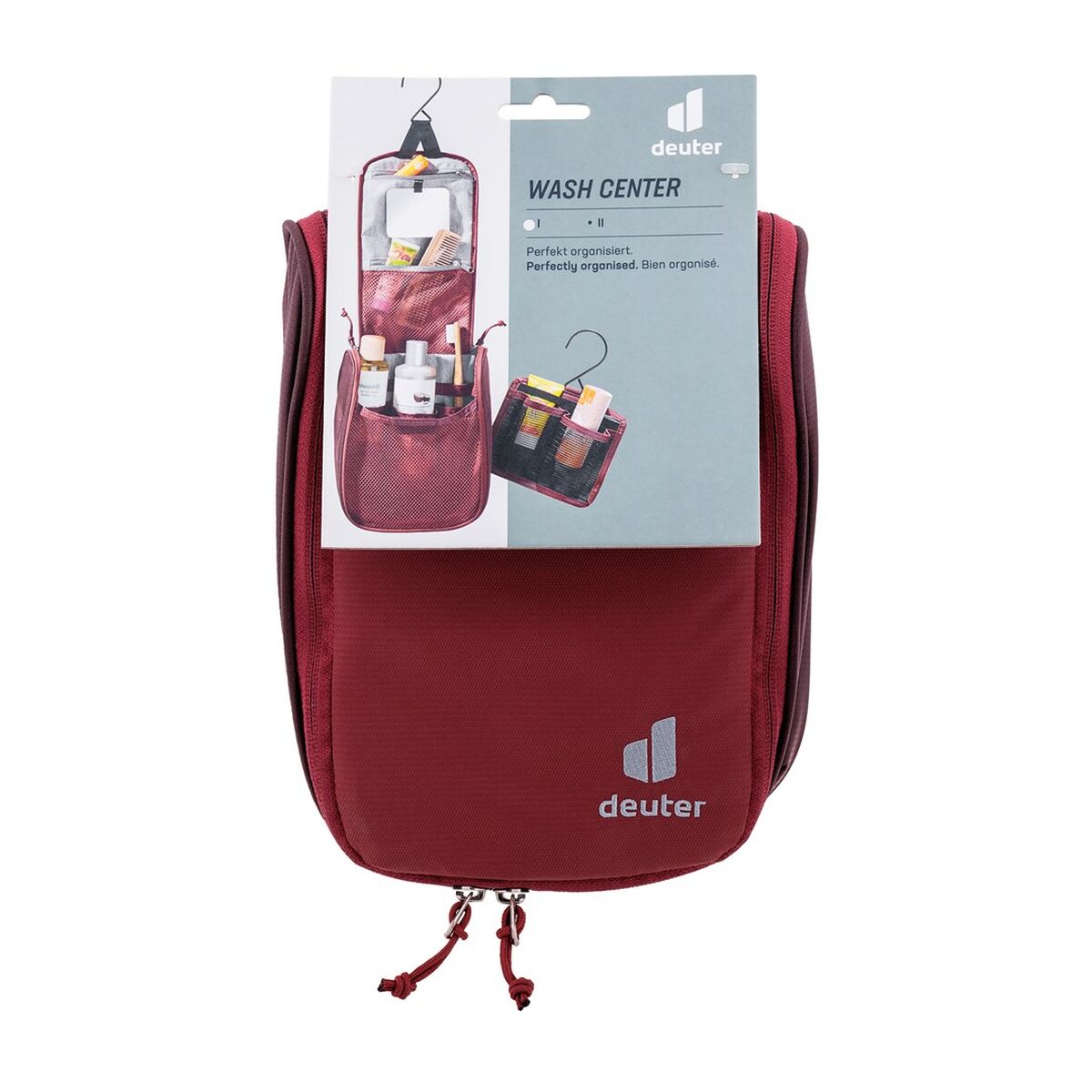 Travel Vanity Case Deuter Wash Center I Rød Polyamid 18 x 22 x 8 cm produktemballage