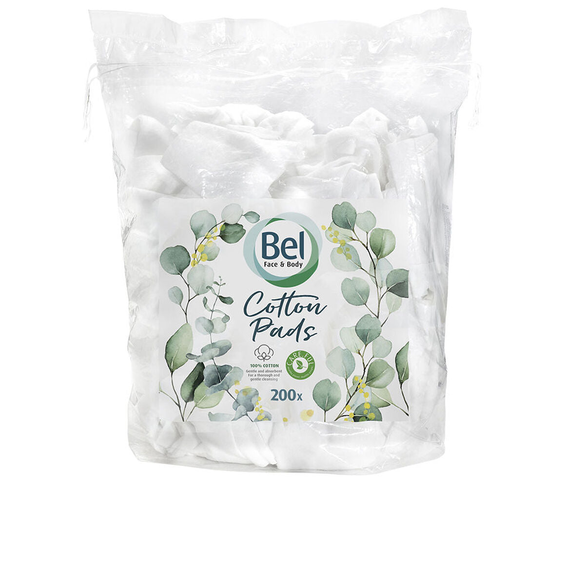 Bomuldspuder Bel FACE & BODY 200 Units produktemballage