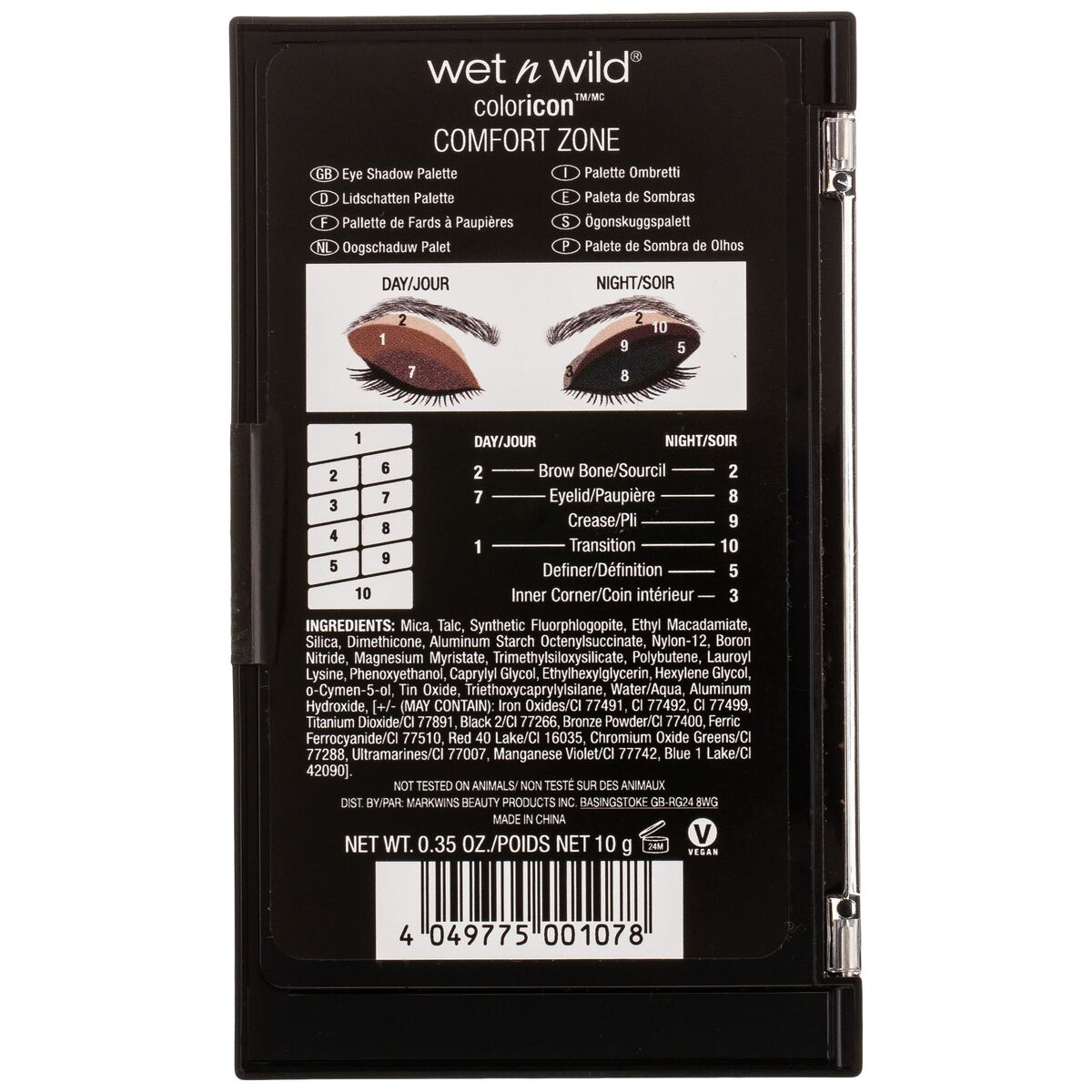 Eye Shadow Palette Wet n Wild Color Icon Flerfarvet makeup-emballage