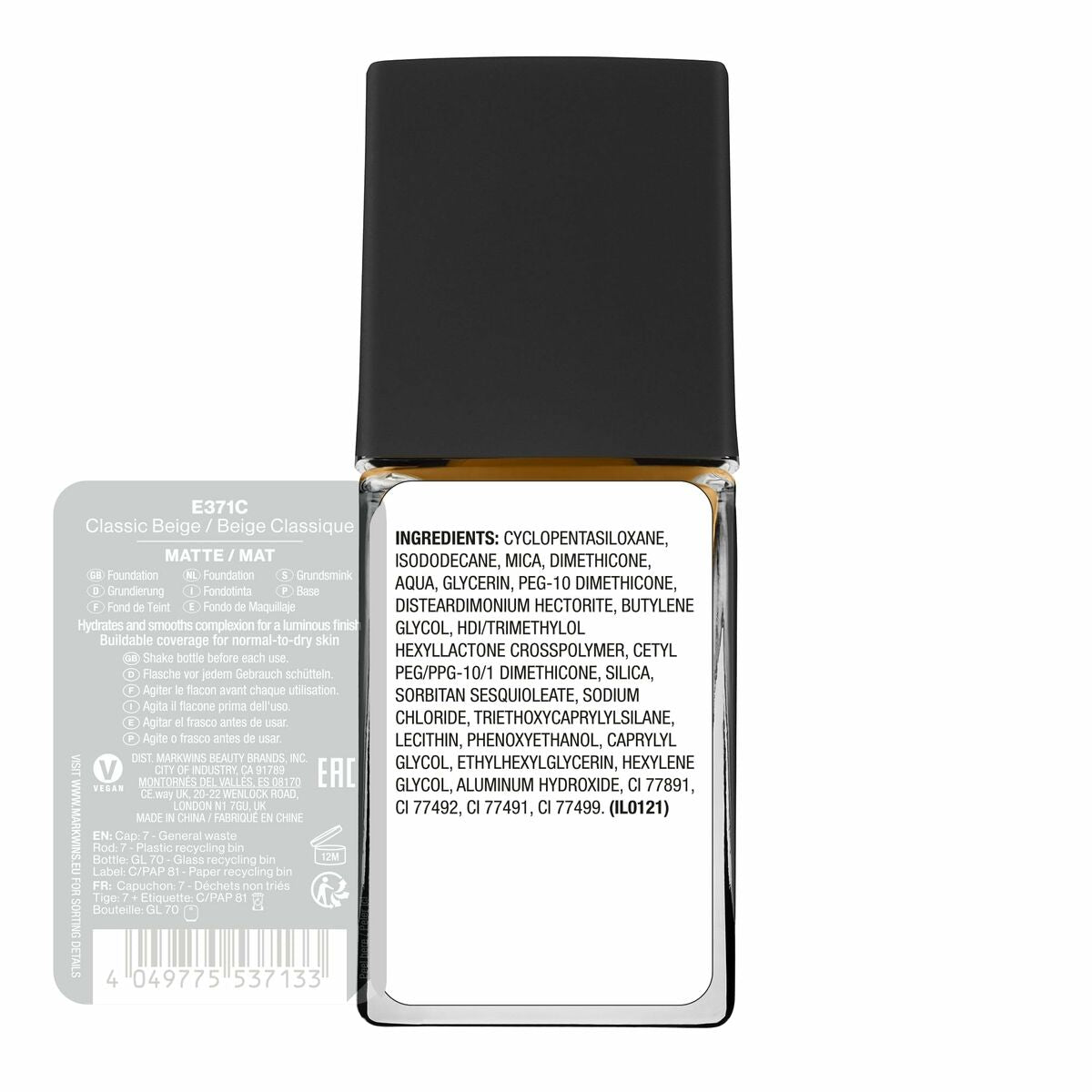 Flydende Make Up Base Wet n Wild Classic Beige Classic Beige 30 ml produktemballage