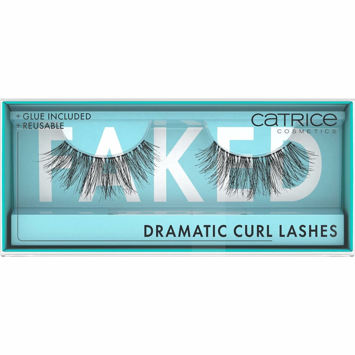 Sæt med falske øjenvipper Catrice Dramatic Curl (1 enhed) produktemballage