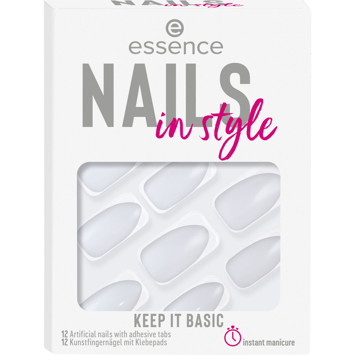 Falske negle Essence Nails In Style 15-keep it basic 12 stykker (12 enheder) produktemballage
