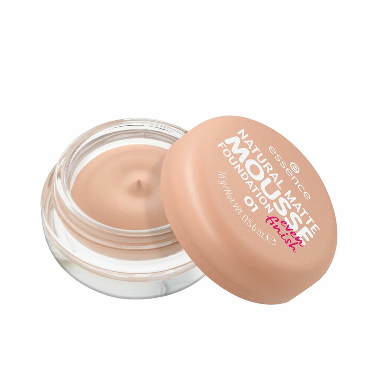 Mousse Make-up Foundation Essence NATURAL MATTE Nº 01 16 g makeup emballage
