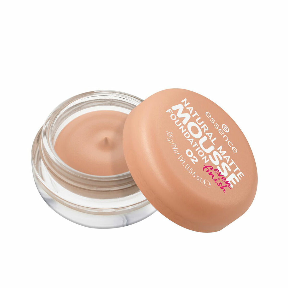 Mousse Make-up Foundation Essence NATURAL MATTE Nº 02 16 g makeup emballage