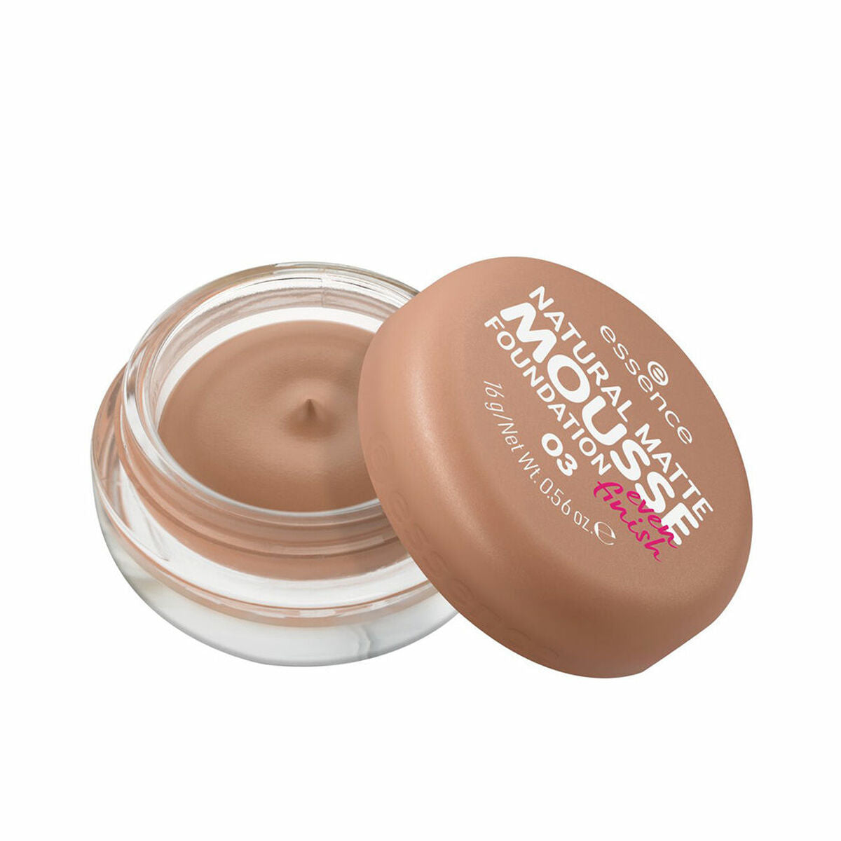 Mousse Make-up Foundation Essence NATURAL MATTE Nº 03 16 g makeup emballage