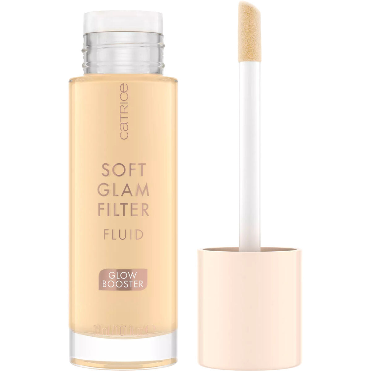 Flydende make-up base Catrice Soft Glam Filter Nº 010 Fair Nº 010-Fair 30 ml produktemballage
