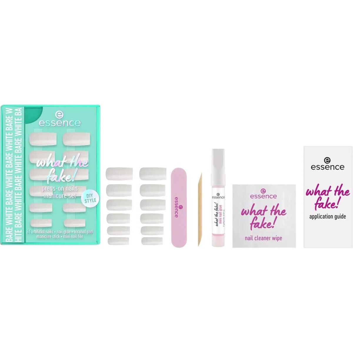 Neglelak Essence WHAT THE FAKE! produkt emballage