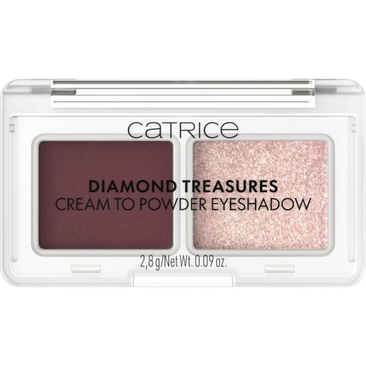 Catrice, Diamond Treasures, Eyeshadow Palette, 060, Burgundy Glitz, 2 Shades, 2.8 g